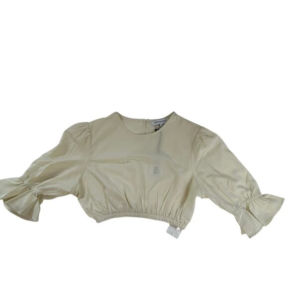 WeWoreWhat Ruffle Cropped Top - Picture 3 of 5